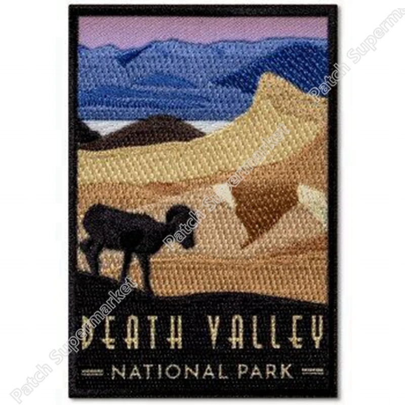 Нашивки DEATH VALLEY 3 дюйма дорожный Сувенирный значок Байкерский жилет с