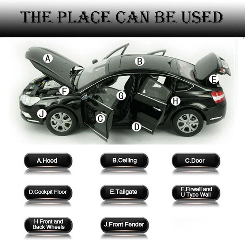 1 шт. 2 см автомобильный звукоизоляционный пенный пеноизоляционный