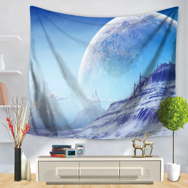 

Home Decorative Wall Hanging Carpet Tapestry Rectangle Bedspread Starry sky Galaxy universe scenery Pattern GT1197