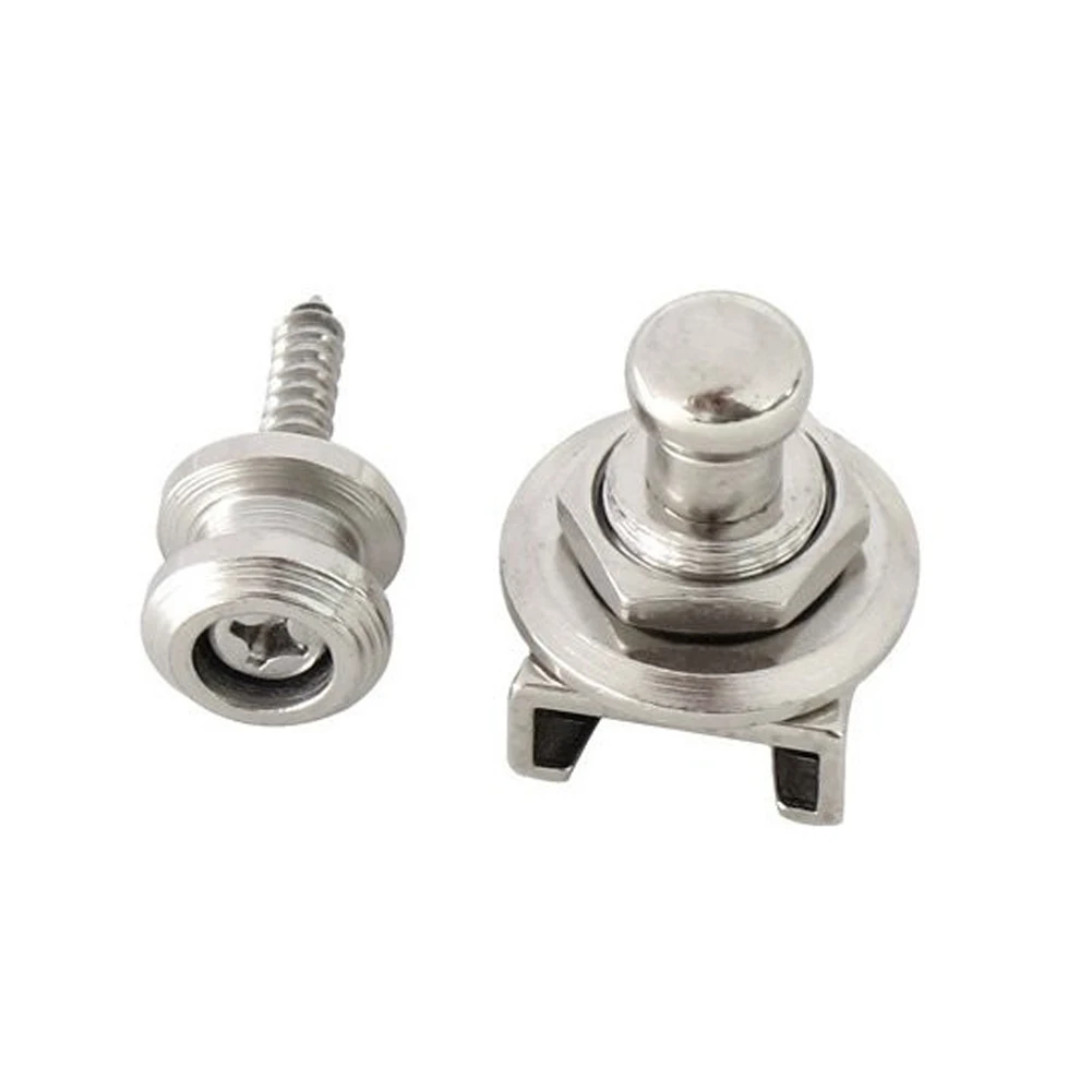 1 шт. круглый хромированный крепление для гитарных ремешков Запчасти