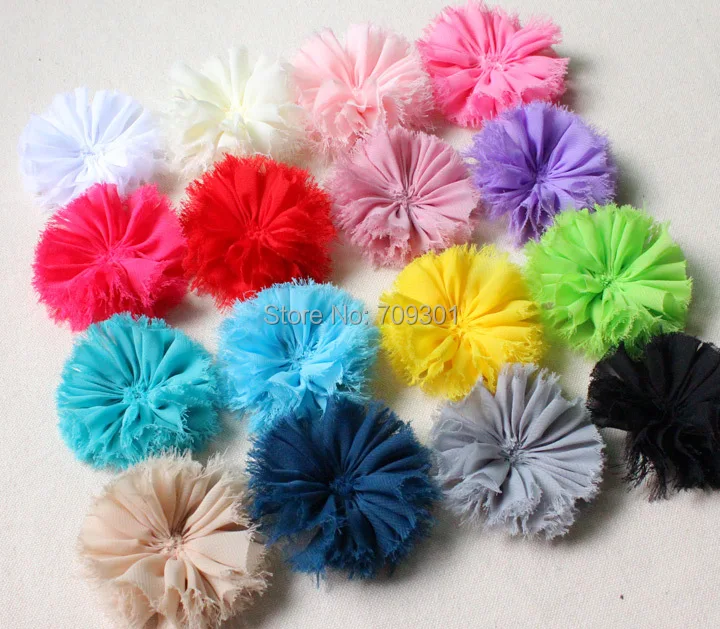 Цельный шифон Цветок шикарный цветочная ткань цветок для девочек Дети