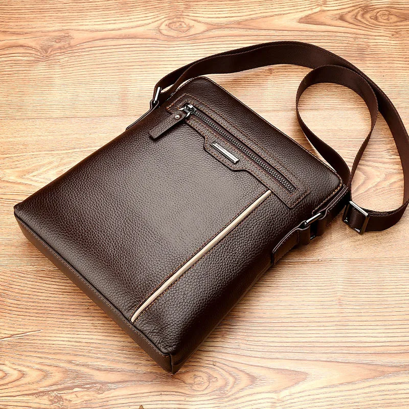 

WEIXIER Business briefcase handbags Shoulder Bag Leather Men Crossbody Bags For Men Casual High Quality Messenger travel bags
