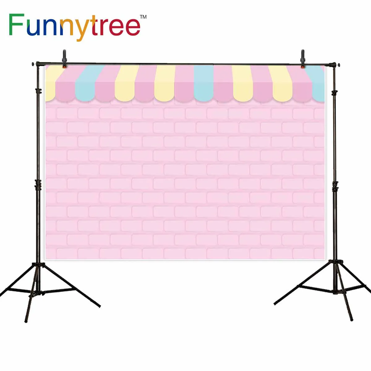 

Фон Funnytree для фотостудии розовая Кирпичная Стена Мороженое тематическая вечеринка торт разбивание дети Фон фотосессия реквизит