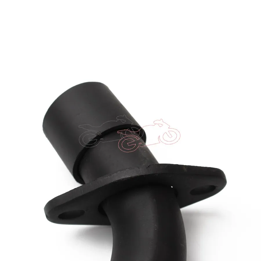 1pc Black Metal Cafe Racer Vintage Motorcycle Modified Exhaust Systems Muffler Silencer Front Pipe For Honda CG125 WY125 | Автомобили и