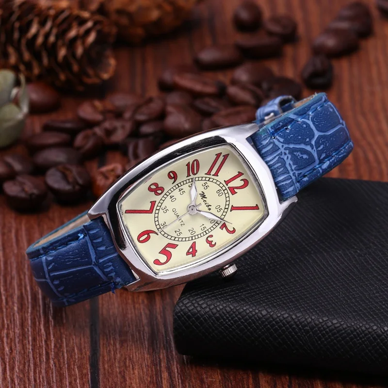 Часы наручные женские кварцевые с квадратным циферблатом в стиле ретро|Женские