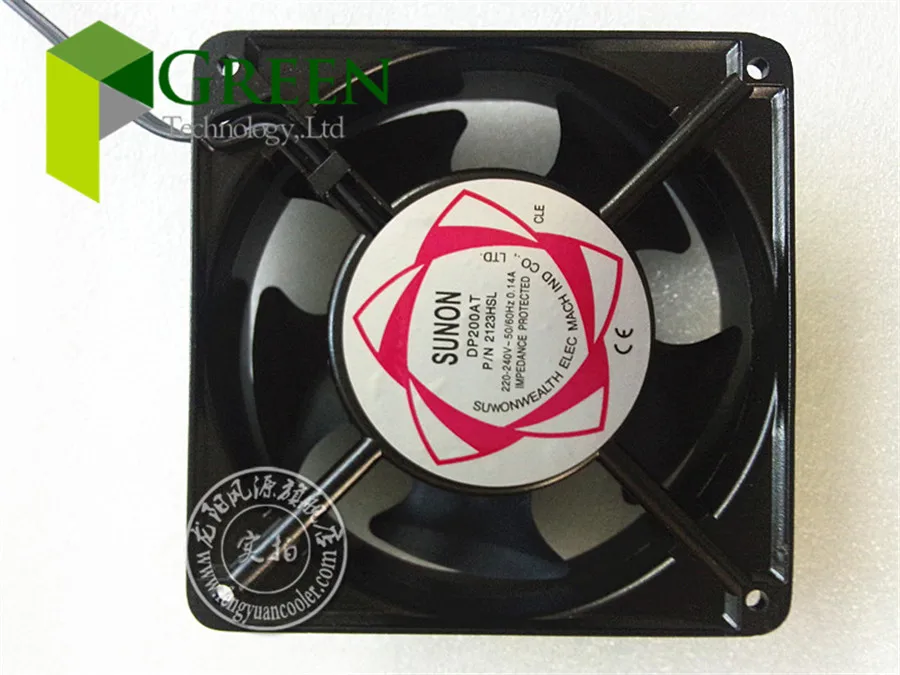 Оригинальный вентилятор sunon AC220V DP200A P/N2123HSL 12038 120 мм 120*120*38 12*12*3 8 см 0.14A охлаждающий с