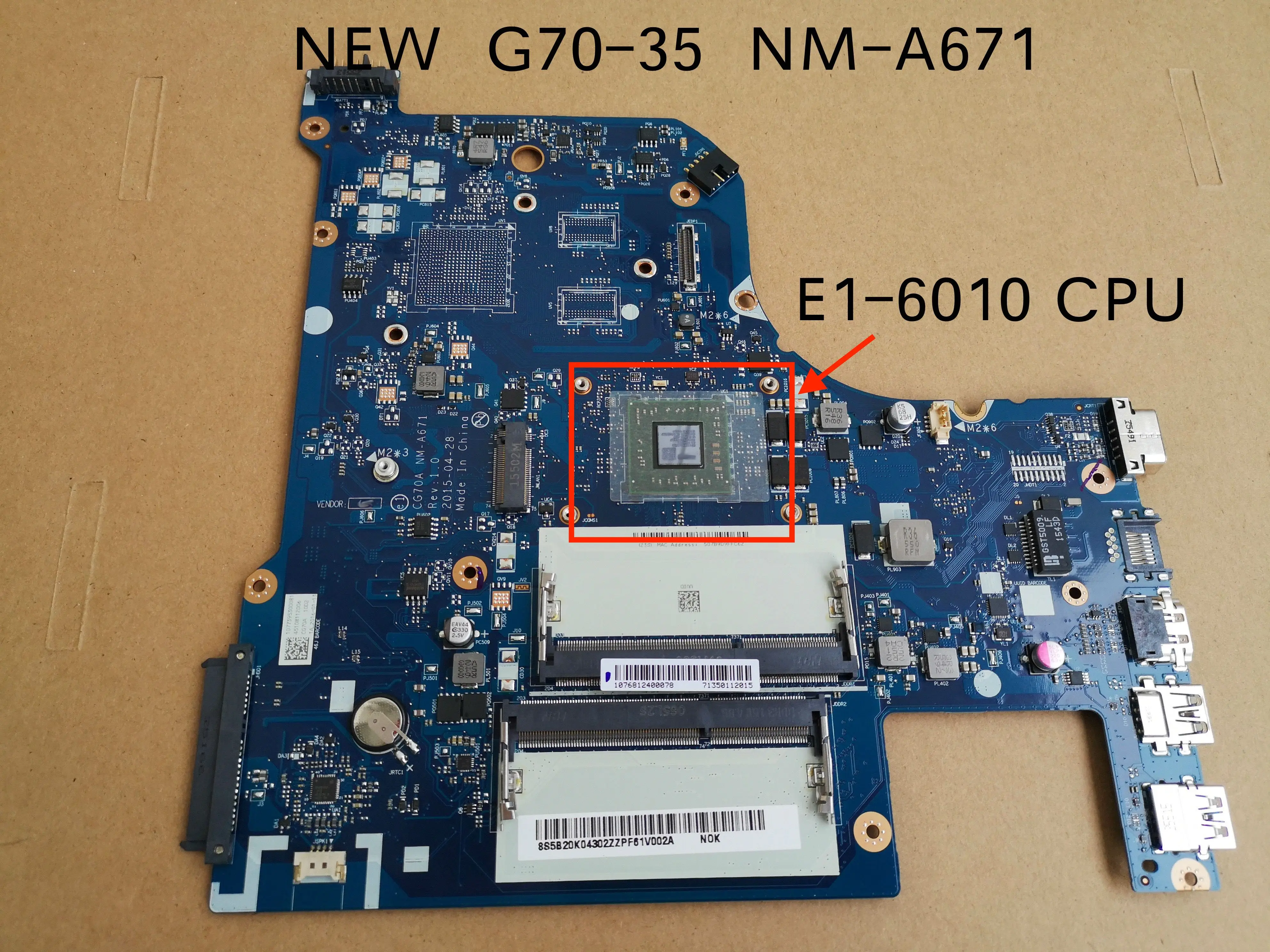 Бесплатная доставка Новинка для Lenovo G70 35 материнская плата ноутбука CG70A NM A671 Rev 1 0