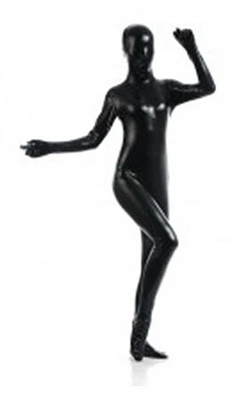 

(S001)Black Shiny Metallic Tights Unisex original Fetish Zentai Suits