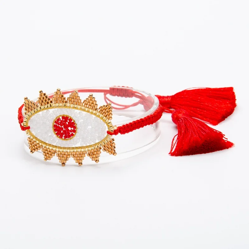 Shinus 5 шт./партия, браслет Delica MIYUKI, турецкий браслет Evil Eye для женщин, Pulseras Mujer Moda, ювелирные изделия Bileklik - Окраска металла: MI-B180261A
