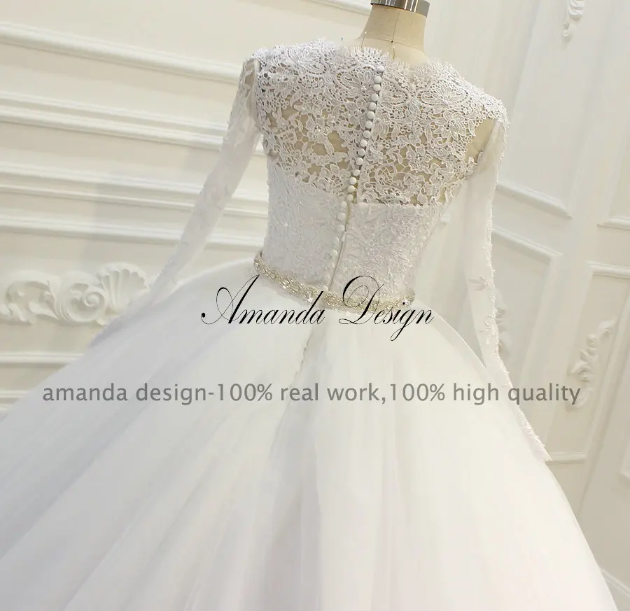 Женское бальное платье кружевные свадебные платья Amanda Novias Real|amanda novias|wedding dress amanda