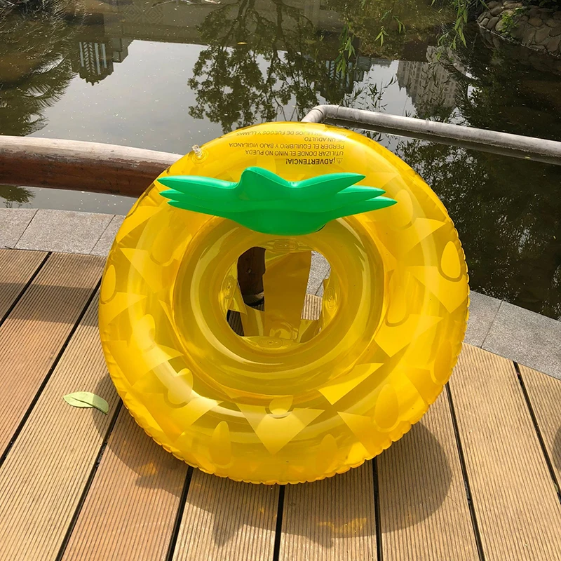 Детское плавающее кольцо для плавания Надувное безопасное сиденье Pinapple круг