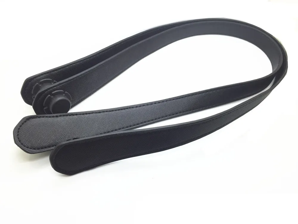 black 70 cm flat Новейшая 1 пара новая стильная ручка для самоделки 6 цветов на ваш выбор 2 длина 45 см 65 см сумка ручка для obag - Цвет: black 70 cm flat