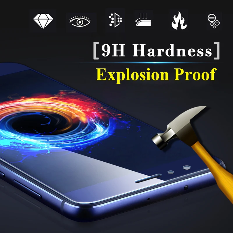 Защитное стекло на honor 9 lite для huawei v9 9i закаленное light защита huwai чехол hono