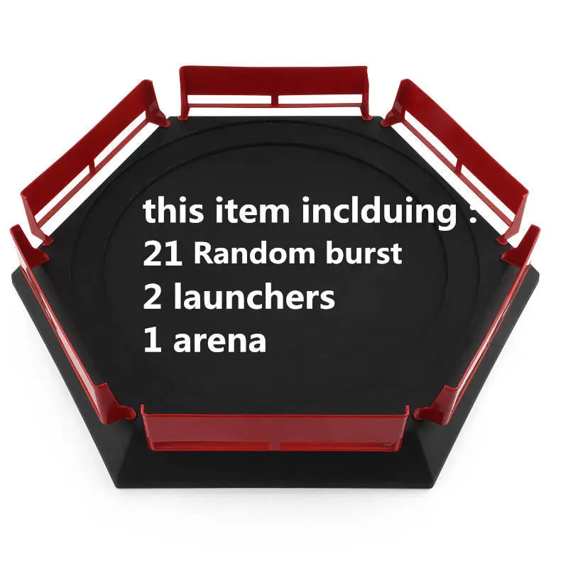 21pcs Random burst Прямая Beyblade Burst игрушки с пусковым устройством стартер и арена Bayblade Металл Fusion Бог спиннинг Топы Bey Blade лезвия игрушки - Цвет: 21pcs Random burst