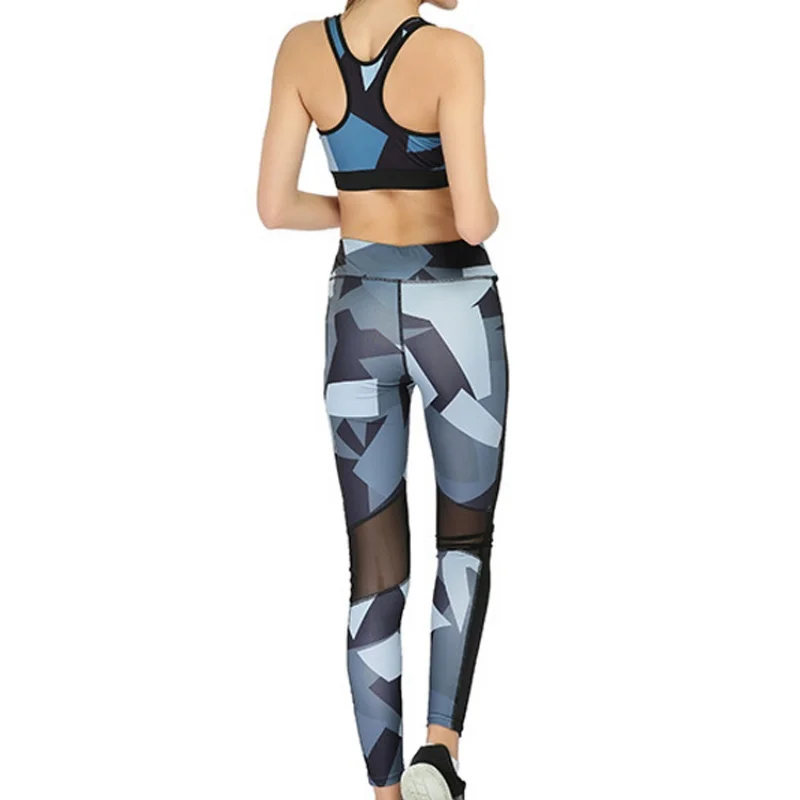 1 шт. Мягкие сетчатые Лоскутные штаны для йоги укороченные Леггинсы с высокой