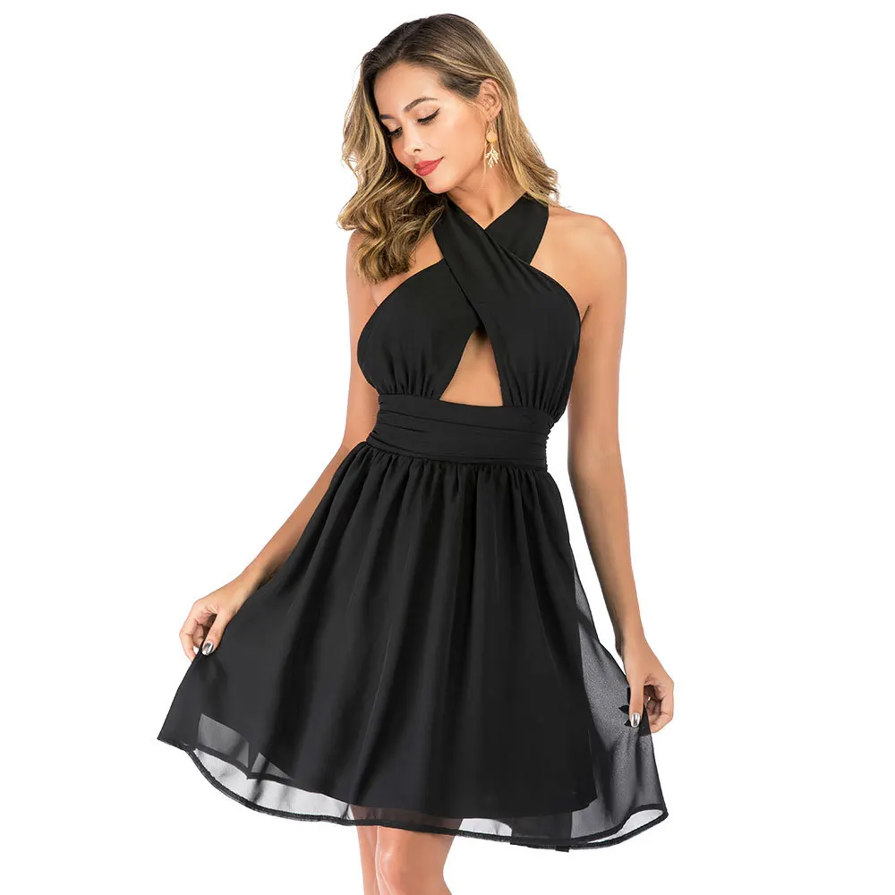 Платье женское шифоновое с рюшами пикантный бандажный облегающий вечерний