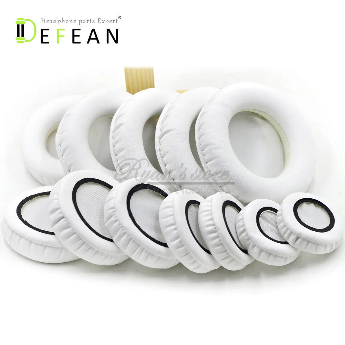 Белые амбушюры Defean 50 мм 55 60 65 70 75 80 85 90 95 100 105 110 мм|pad pad|padded cushionspad 10 |