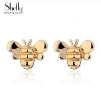 11 11 cute silver color gold honey bee earrings for women tiny fashion stud earrings insect honey creative bee earrings