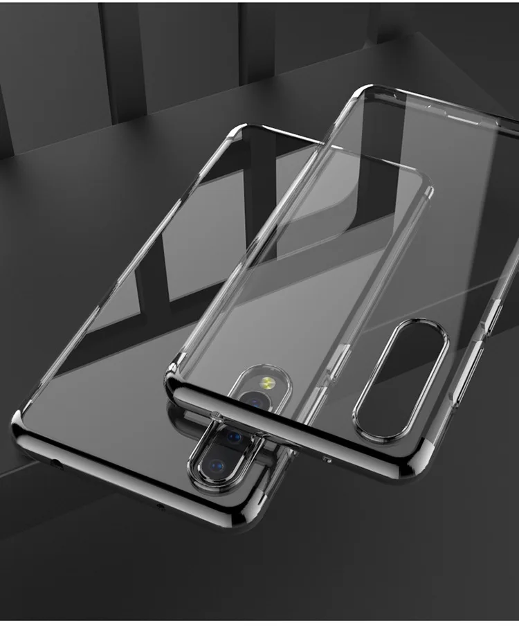 Покрытие три сегмента прозрачный силиконовый чехол для huawei p8 p9 p10 p20 pro plus lite note 8