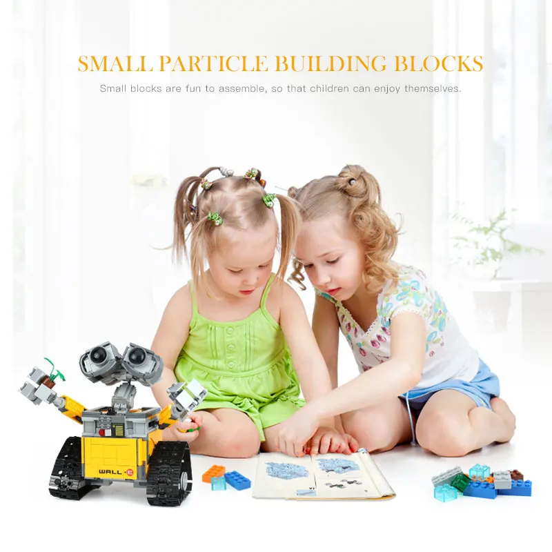 Идея робот WALLE лего Technic Creator 695 шт. Модель Строительный набор самофиксирующиеся