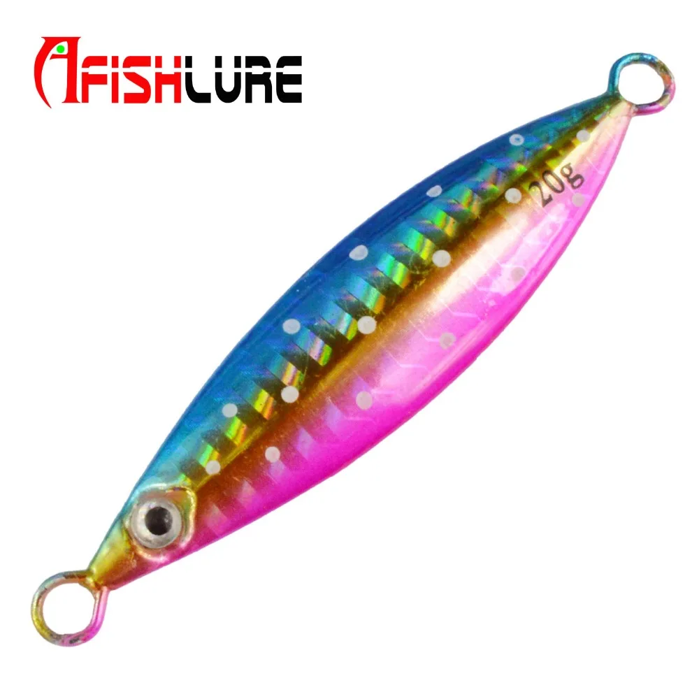 Свинцовая рыба Afishlure 4 шт./лот медленно Тонущая свинцовая джиг 20 г/40 г/60 г/80 г/100 г/150