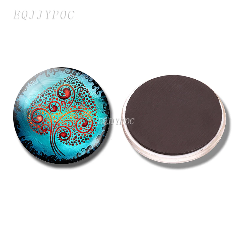 PACK OF 1 Klimt Древо жизни магнит на холодильник художественное дерево магниты на холодильник 30 мм набор стеклянных кабошонов декоративные наклейки на холодильник домашний декор - Цвет: PACK OF 1