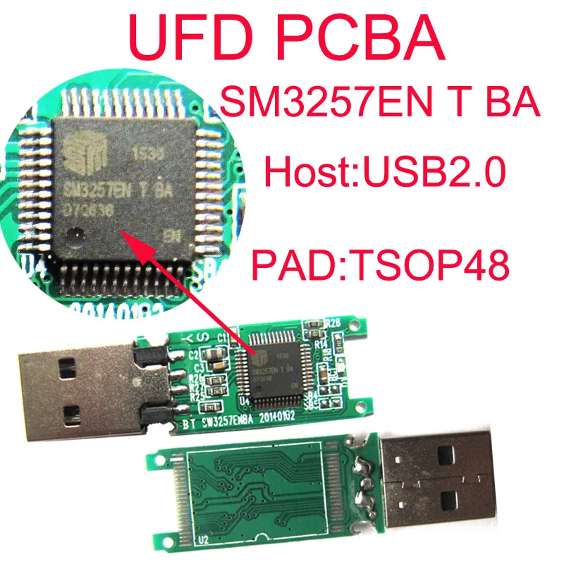 USB флэш накопитель PCBA контроллер SM3257EN T BA печатная плата Pendrive PEN Drive TSOP48 Pad USB2.0 без