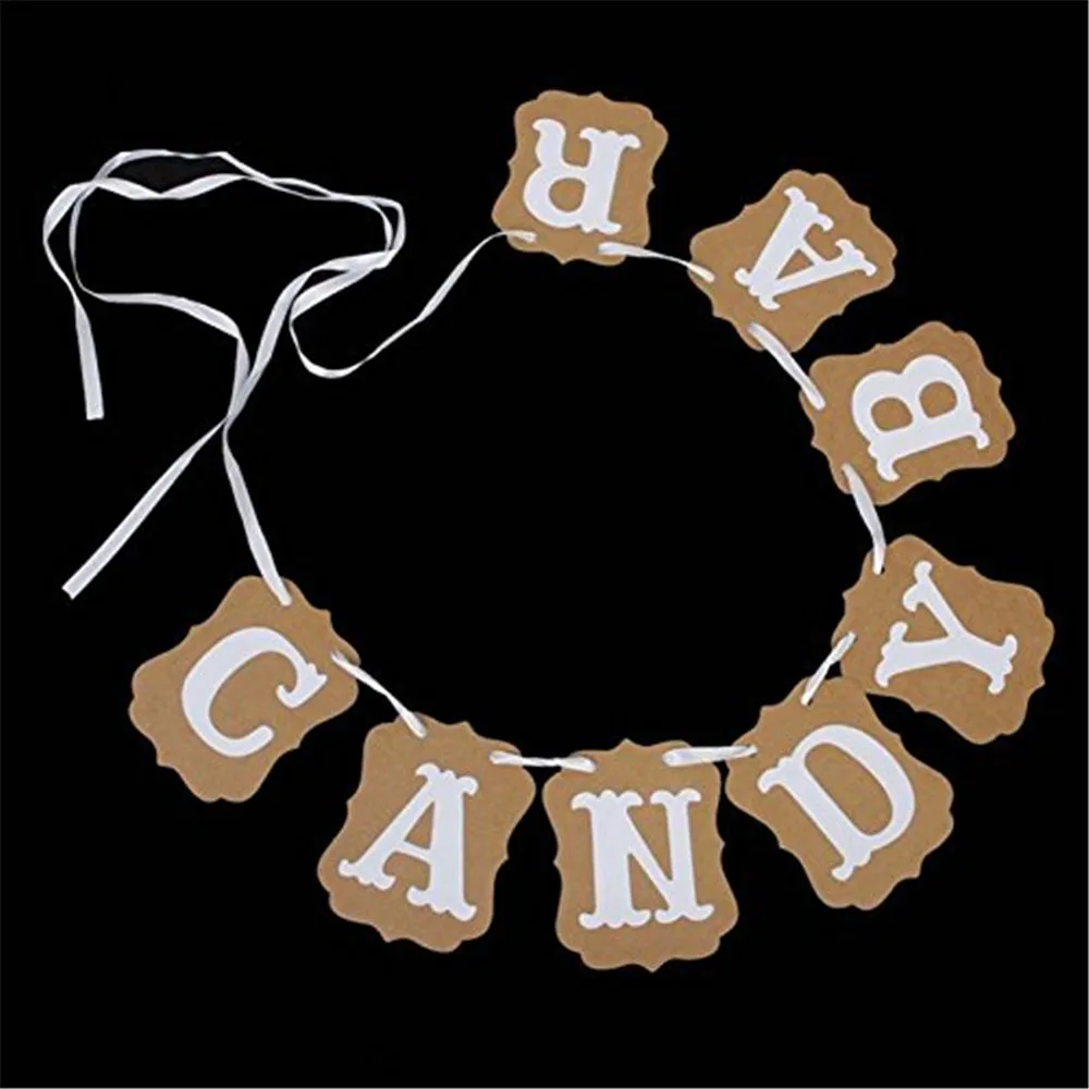 Новый деревенский баннер для конфет свадебная гирлянда девичника детского дня