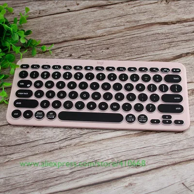 Black Мягкая силиконовая крышка клавиатуры защитная пленка для logitech K380 K 380 Bluetooth клавиатура мульти-устройство механическая защита кожи - Цвет: Black