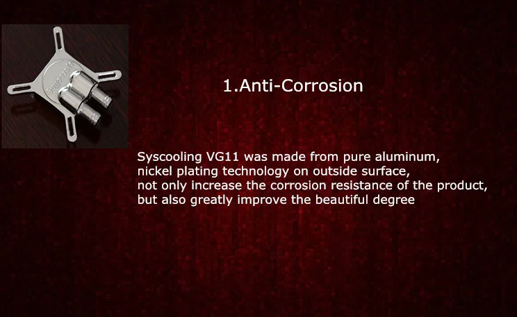 Syscooling медный радиатор nVIDIA и ATI GPU кулер 53,5*53,5 мм~ 38*38 мм Шаг Расстояние SC-VG11 алюминий