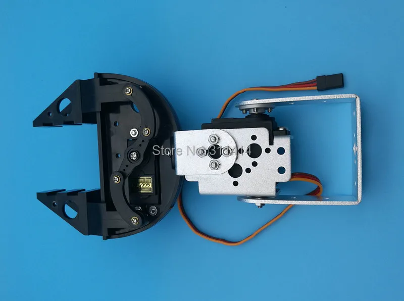 1 Набор 2DOF RC робот механический рычаг с пластиковым захватом несобранный