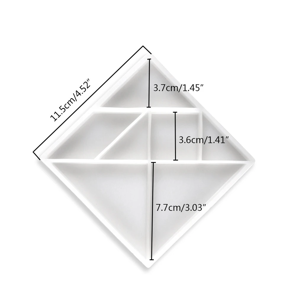 

Geometric Pendant Necklace Earrings Beads Casting Crystal Molds Clear Silicone Resin Liquid Mold DIY Jewelry Making Craft Tool