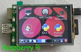 2 4 дюйма 26P SPI TFT LCD модуль с сенсорной панелью XPT2046 для Raspberry Pi B/B + 320*240 |