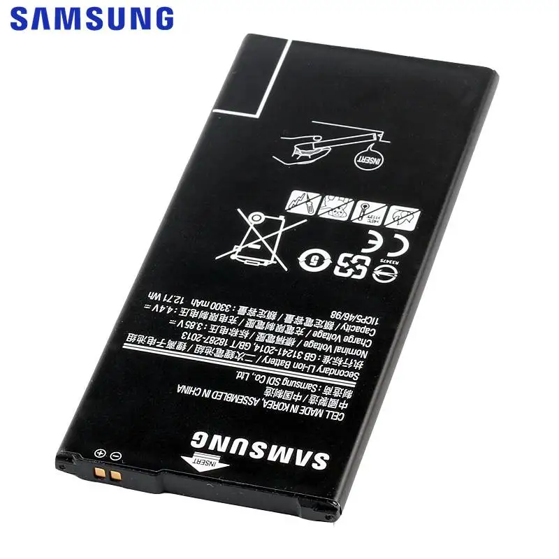 Сменный аккумулятор samsung для Galaxy ON7 J7 Prime G6100 Edition настоящий аккумулятор для телефона EB-BG610ABE 3300 мАч