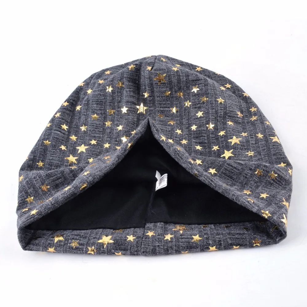 Качественные весенние женские шапки TQMSMY вязаные шапочки с золотым принтом в виде