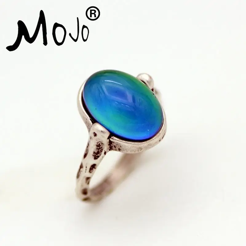 2 шт винтажный набор колец на пальцах кольцо настроения меняющее цвет