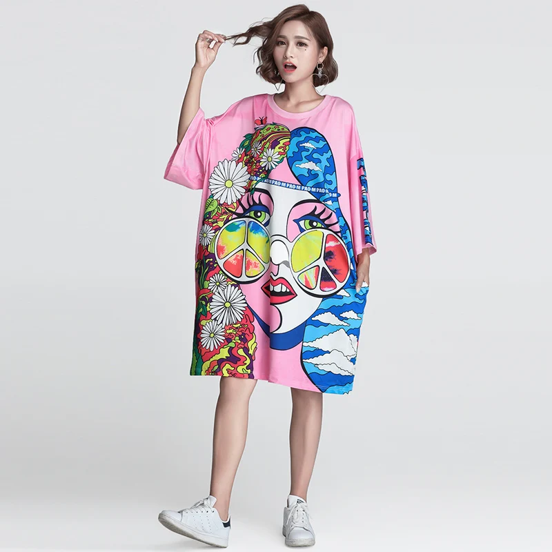 Высокое качество 2018 Новое поступление Летнее Для женщин розовый красивая печать