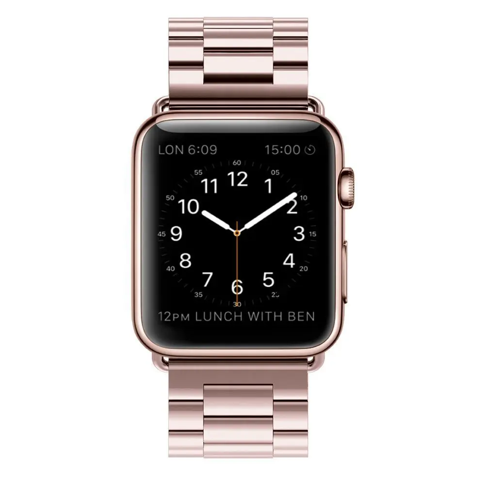 Ремешок из нержавеющей стали с застежкой-бабочкой для Apple Watch/Sport/Edition Series 1/Series 2 38