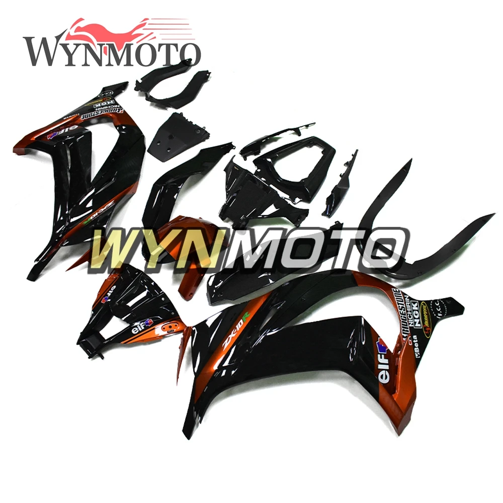 

Orange Black Whole Fairings For Kawasaki ZX-10R Ninja 2011 2012 2013 2014 2015 ABS Injection Plastics Bodywork Kits 11-15 New