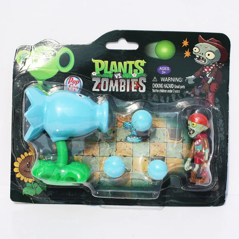 PVZ Растения против Зомби Peashooter ПВХ фигурка модель игрушки подарки игрушки для детей высококачественные игрушки куклы в OPP пакете