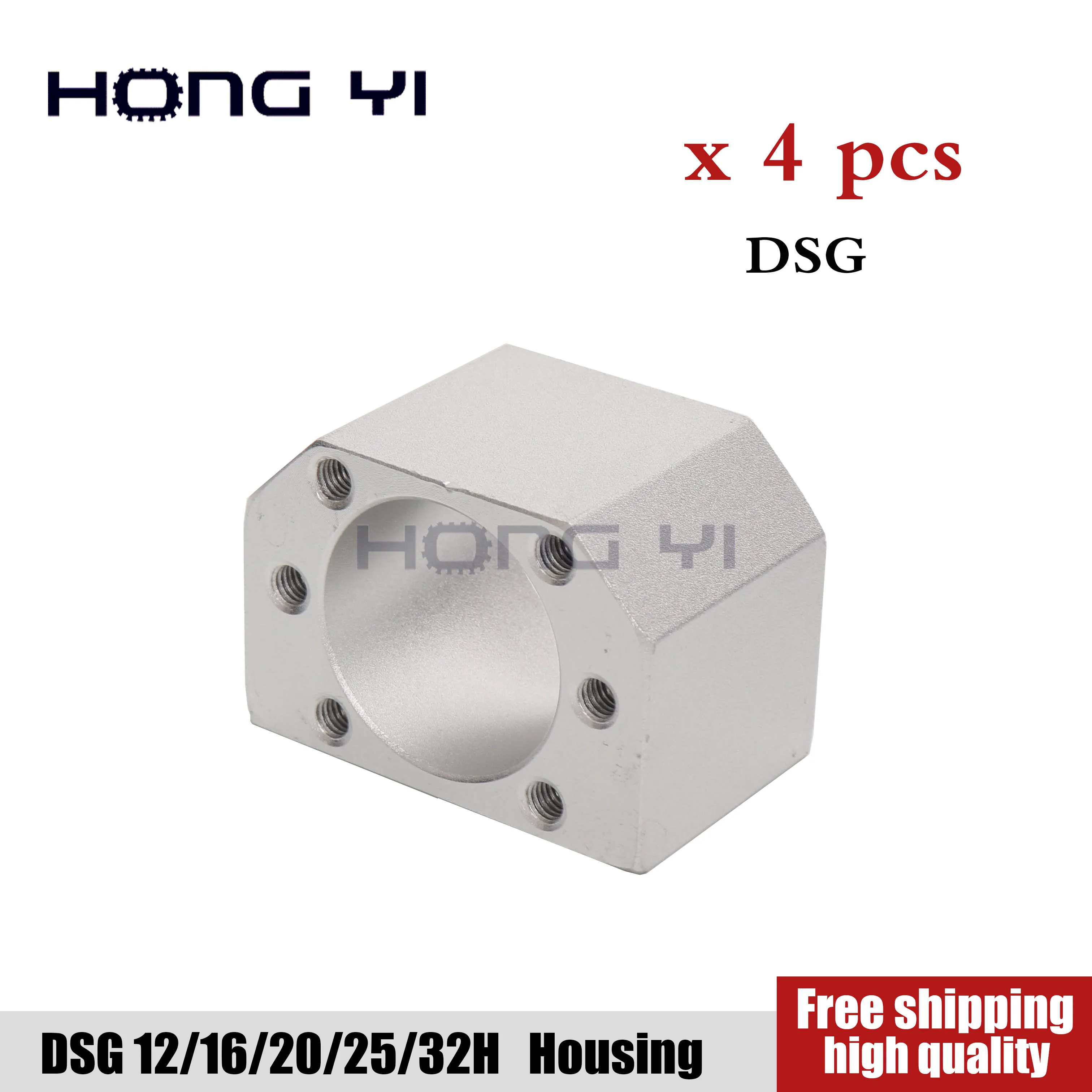 4 шт. держатель кронштейна алюминиевый корпус шаровой гайки для DSG16H/12/20/25/32 мм винт