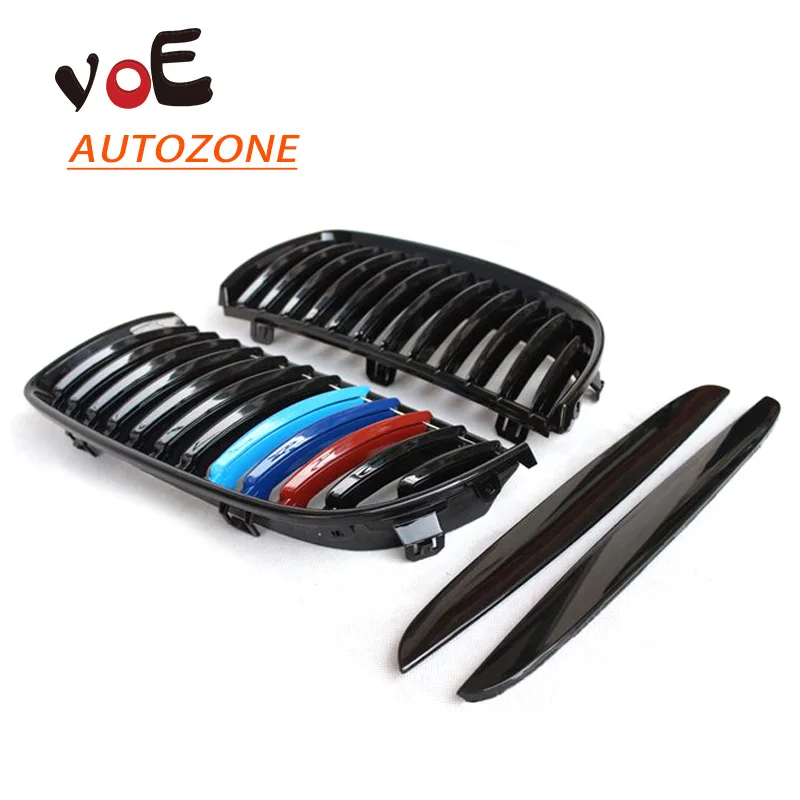 

4PCS/SET 2005-2008 ABS Plastic Gloss 3-color E90 Auto Car Front Racing Grill Grille for BMW E90 3-Series(not fit for E90 M3)