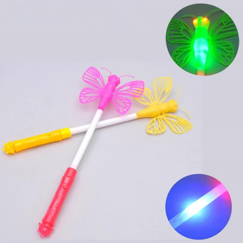 

36cm led glow stick Butterfly LED Sticks Light-Up Wands Festival wedding Party Decoration Concert Prop Bar toy Christmas