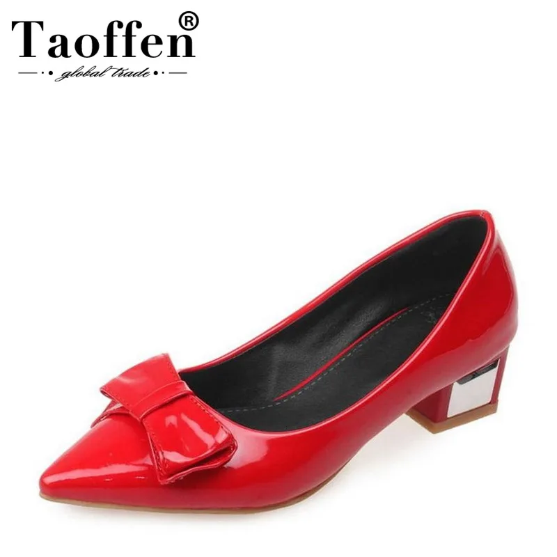 TAOFFEN/4 вида цветов Размеры 33 43 пикантные женские свадебные туфли на высоком