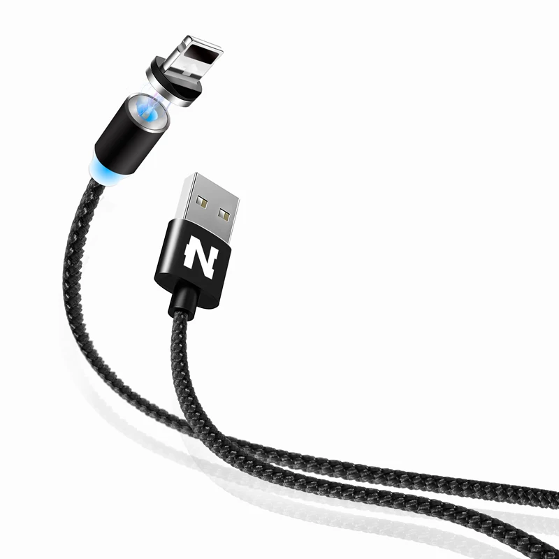 Магнитный usb-кабель NOHON для iPhone, адаптер Micro type-C, быстрая зарядка для iOS, Xiaomi, Android, 3 в 1, магнитное usb-зарядное устройство