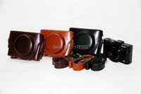 hot sale leather camera case bag cover shoulder strap for sony dsc rx100iii rx100m2 rx100m3 shoulder strap