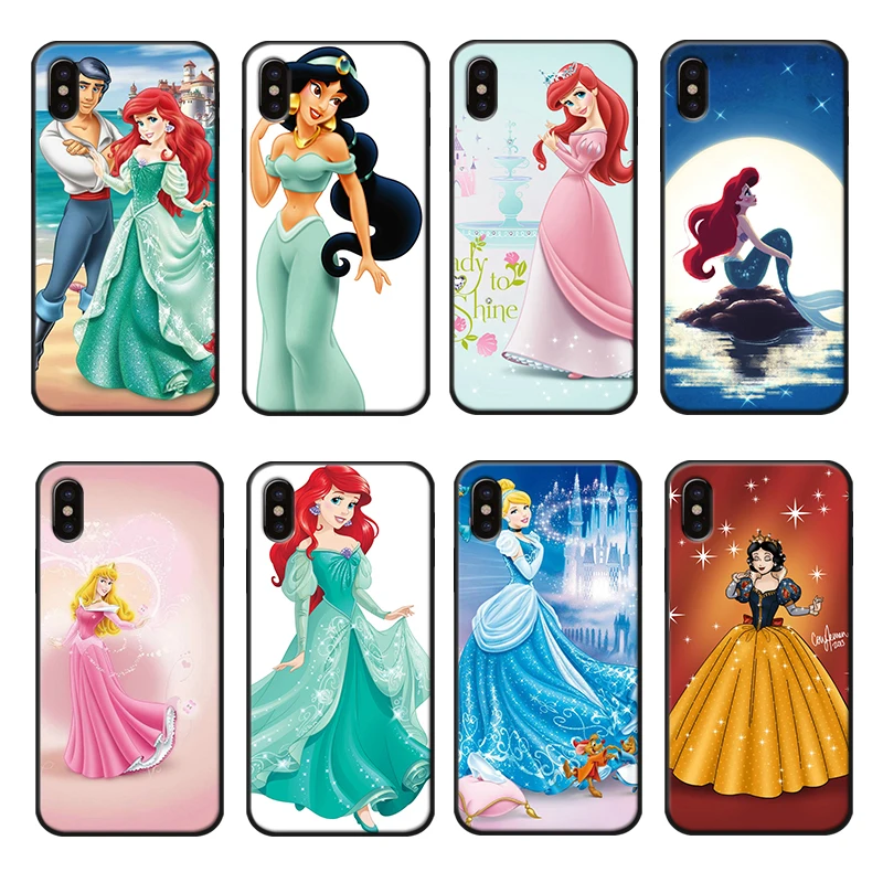Чехол для телефона принцессы Ариэль iphone7 8 Plus милый роскошный силиконовый чехол