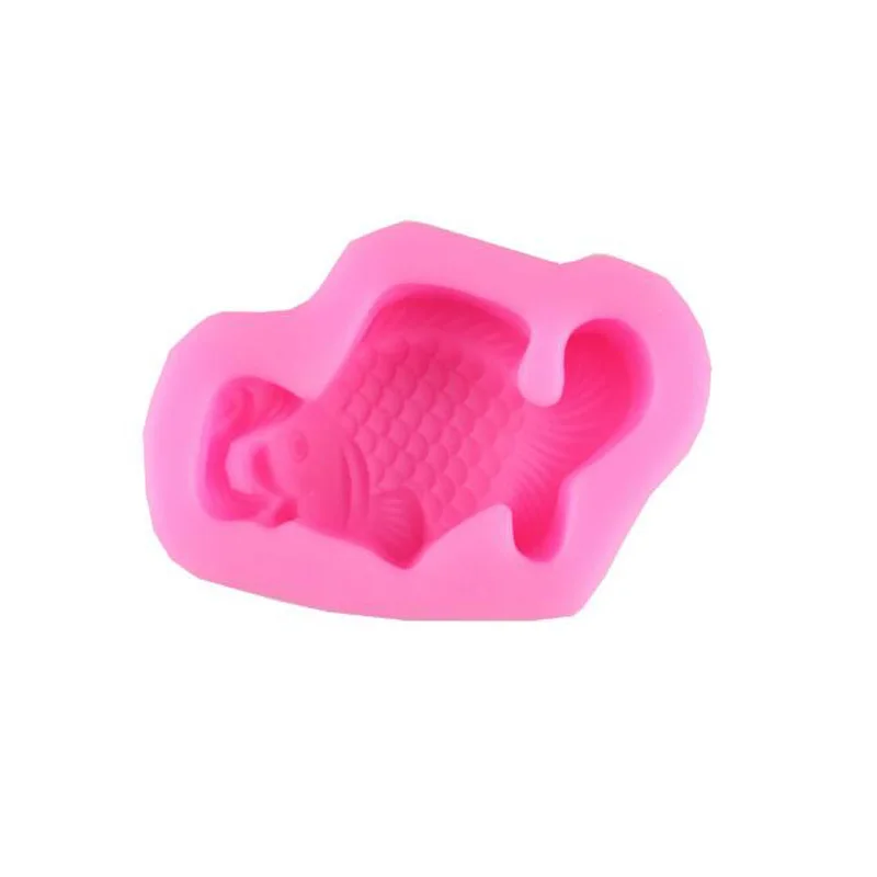 Золотая рыбка мягкая форма для леденцов тортов мыла ручной работы шоколада