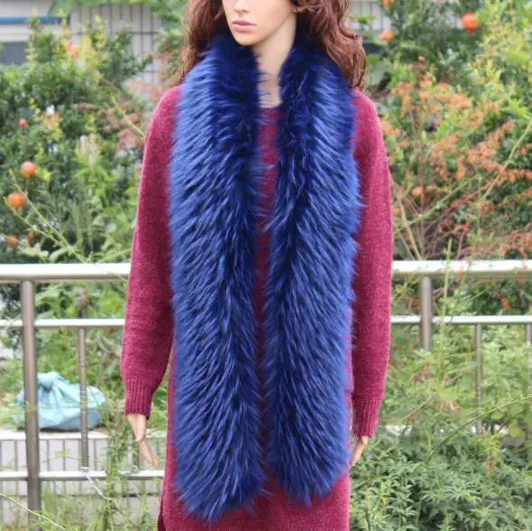 New women's Faux Fox collar Women Scarves brand Fashion luxury multicolor mufflers long Warm shawl fake Fur neckerchief WME10 |