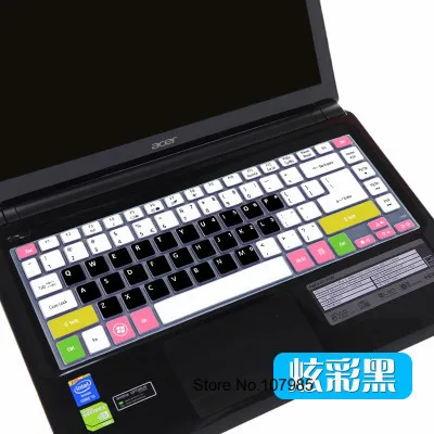 Чехол для клавиатуры ноутбука Защитная крышка для acer Aspire E5-411 471G R7-572G E1-432G R7-571G m3-481g V5-472G V5-473G ms2360 e5-471g - Цвет: Candyblack